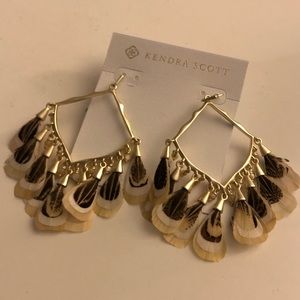Kendra Scott Raven Feather Earring